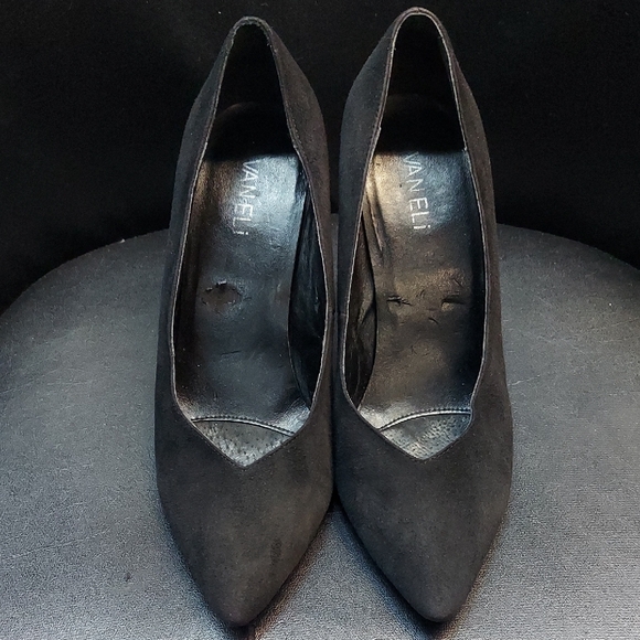 Vaneli Shoes - VANELI Black Suede Pumps Women's Size 8